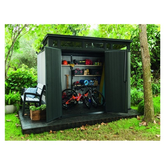 Domek zahradní ARTISAN 9x7 hnědošedá 226 x 277 x 218 cm