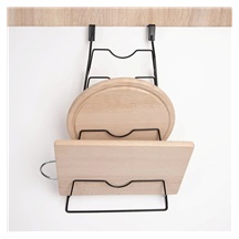 Stojan drát/UH na poklice a prkénka závěsný RADKA 6 pozic černá