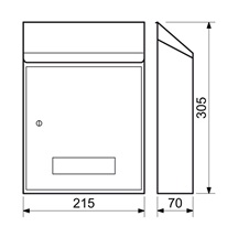 Schránka BK.33.HM     hnědá matná