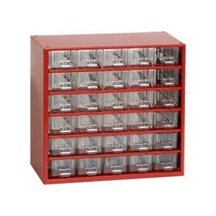 Organizér zásuvkový 06/ 30xS                - RAL 3002  Červený