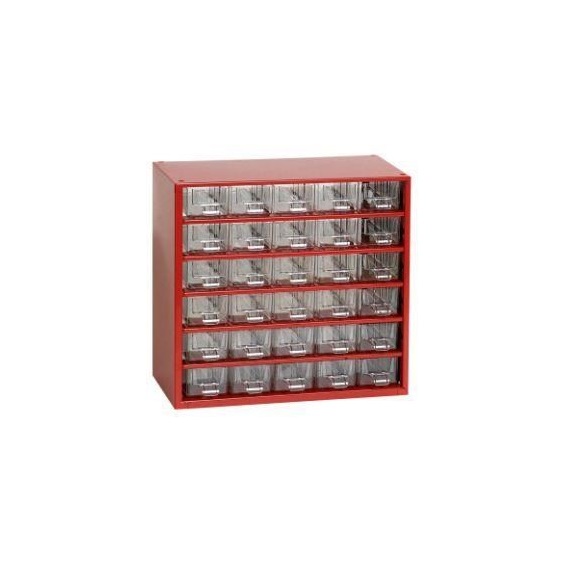 Organizér zásuvkový 06/ 30xS                - RAL 3002  Červený