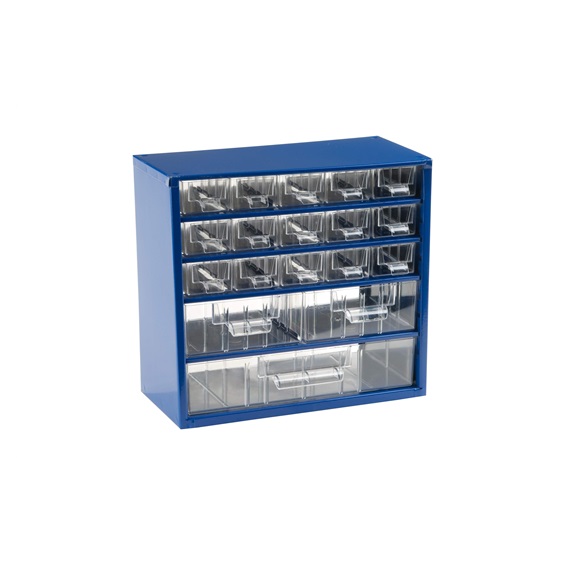 Organizér zásuvkový 06/ 15xS,2xM,1xL - RAL 5002  Modrý