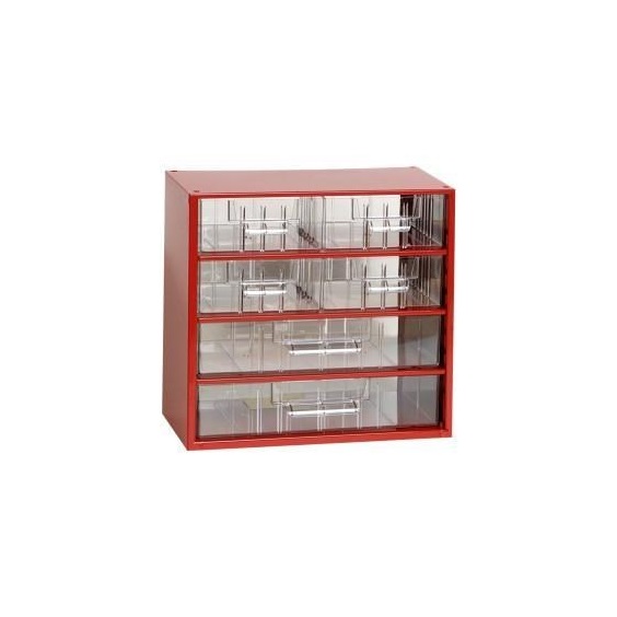 Organizér zásuvkový 06/           4xM,2xL - RAL 3002  Červený