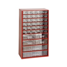 Organizér zásuvkový 12/ 30xS,4xM,2xL - RAL 3002  Červený