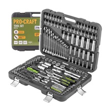 Sada nářadí 1/4"+1/2"+klíče 216dílná Procraft | WS216