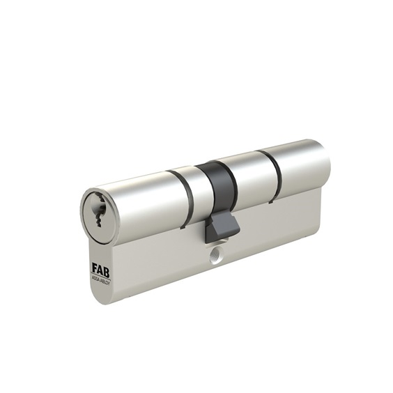 Vložka FAB 3.00/BDNs 60+60 5klíčů  TB3 Nikl matný