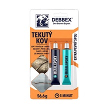 Lepidlo epoxidové tekutý kov 56,6 g světlé černé