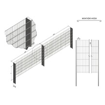Sestava plotová + podhrabové desky