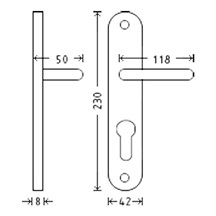 VIOLA 72 L    PZ zlatá    klika+koule       Lak