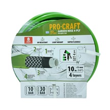 Hadice zahradní zelená 4-vrstvá 1/2" bal.10m s příslušenstvím Procraft PR-4GH1310F