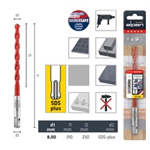 Vrták SDS+ MULTICUT  8 250/310  ALPEN