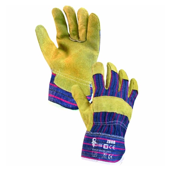 Rukavice kombinované pracovní  ZORO na blistru vel.10