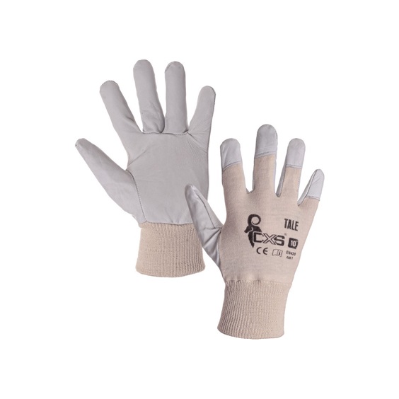 Rukavice kombinované TALE na blistru vel.09 kůže
