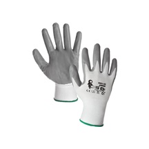 Rukavice nitrilovou pěnou ABRAK na blistru vel.10