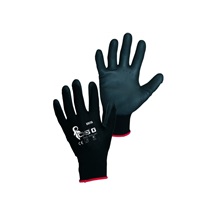 Rukavice nylon černé BRITA na blistru vel.07