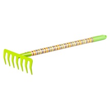 Hrábě zahradní úzké dětské, dřevo+ocel, 63x18cm