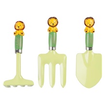 Sada nářadí Strend Pro, zahradnická, dětská, 3-dílná, ABS + ocel, lopatka hrábě a vidle