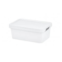 Box úložný MAYA M s víkem Tontarelli - 9,2 l bílá
