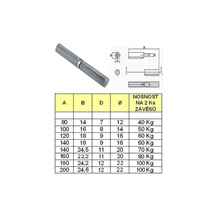 Závěs k přivaření s ložiskem 180x22,čep 12mm /nosnost na závěsy 100kg/