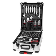 Sada nářadí Strend Pro S873, 117 dílná, v Alu kufru