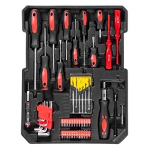 Sada nářadí Strend Pro S873, 117 dílná, v Alu kufru