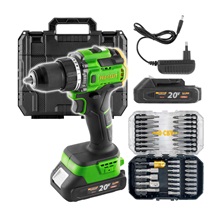 Šroubovák vrtací AKU 18V Procraft | PA18LiH se sadou bitů BS-37