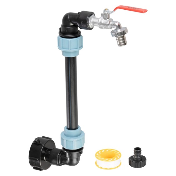 Sada Strend Pro Garden, ventil 3/4" + plastová redukcia 59 mm + výpust 3/4", na IBC nádrž