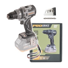 Šroubovák vrtací AKU 20V Procraft Industriál bez aku a nabíječky CD20Abb