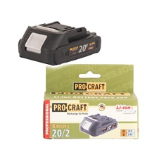 Akumulátor 20V Li-Ion 2,0 Ah  Procraft |20/2A