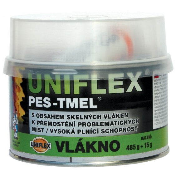 Tmel Uniflex PES-TMEL vlákno tmel se skelným vláken, 500 g prodej od 18+