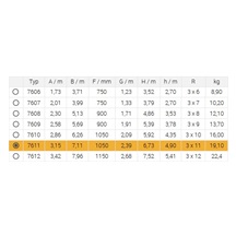 Žebřík trojdílný univerzální 7611 AL 711cm/HOBBY/3x11 příček