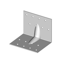Úhelník BV/Ú s výztuhou 05-12 70x70x70mm      Zn
