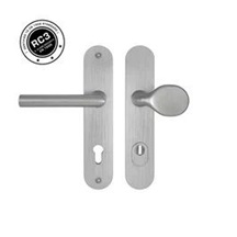 MPK kování - SECURO A01 PLUS - SO M1/ FAVORIT PZ 90 madlo+klika tloušťka dveří 38-45mm F9 nerez elox