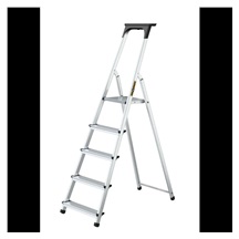 Schůdky AL 5 příčky / 125kg +polička