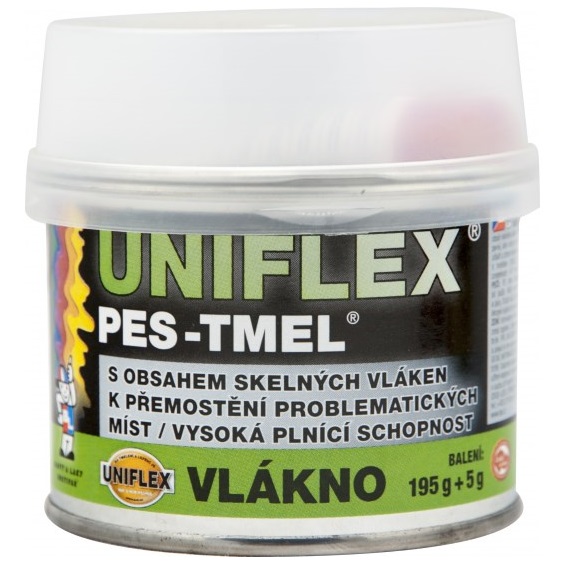 Tmel Uniflex PES-TMEL vlákno tmel se skelným vláken, 200 g