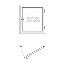 Závěs okenní     60 P Sur TKZ-Polná
