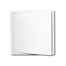 Dvířka revizní kovová 300x300 s tlačným zámkem bílá