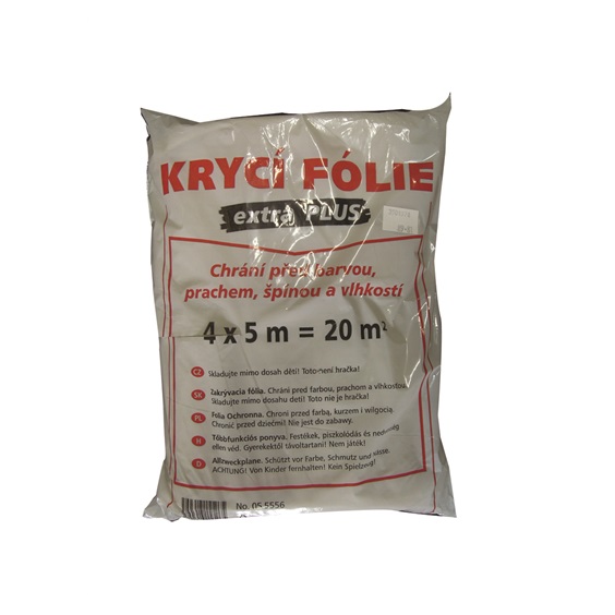 Folie zakrývací 4x5m   Extra + 40my