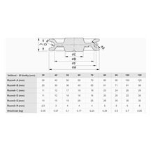 Kladka litá průměr 80