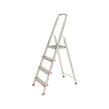 Schůdky AL 4 příčky 2914/120kg červený plast