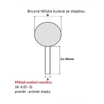 Tělísko brusné 10-3  A99B 80M7V 331511030