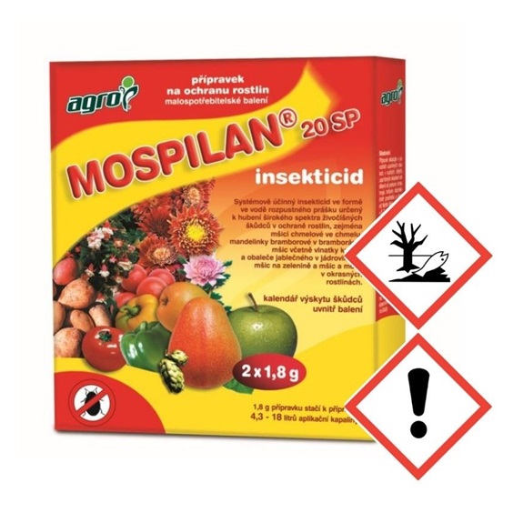 Postřik Mospilan 20 SP     2x1,8g Insekticid mšice-molice