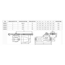 Zavírač K 214/13 zlatý  30-60kg