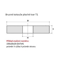 Kotouč brusný 300x32x76  99BA 60K9V40  414515393.00