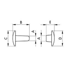 Nýt dutý dvojdílný  229 ZD 4x18  Ni  bal.2500