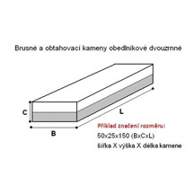 Kámen dvouzrnný 25x50x150 C49   150N7V 641360537.94