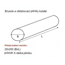 Pilník kruhový brusný 10x100 49C 220N7V 671361029
