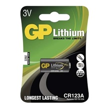 Baterie foto GP CR123A lithiová, 1BL
