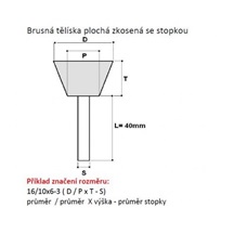 Tělísko brusné 25/16x12-6A99B 80M7V 324512515
