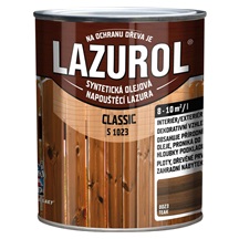 LAZUROL S1023/023 Classic na dřevo, interiér a exteriér, teak, 750 ml
